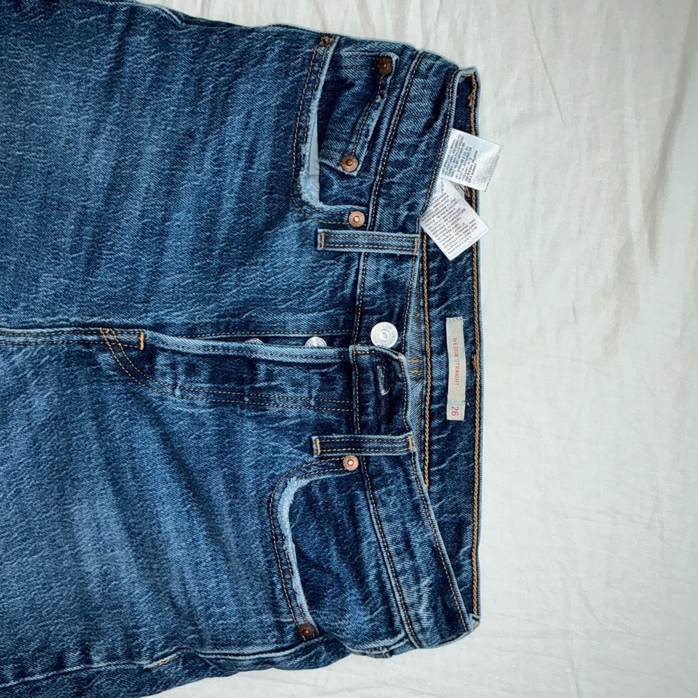 Levi's Women's Straight Leg Jeans - Dark Blue
